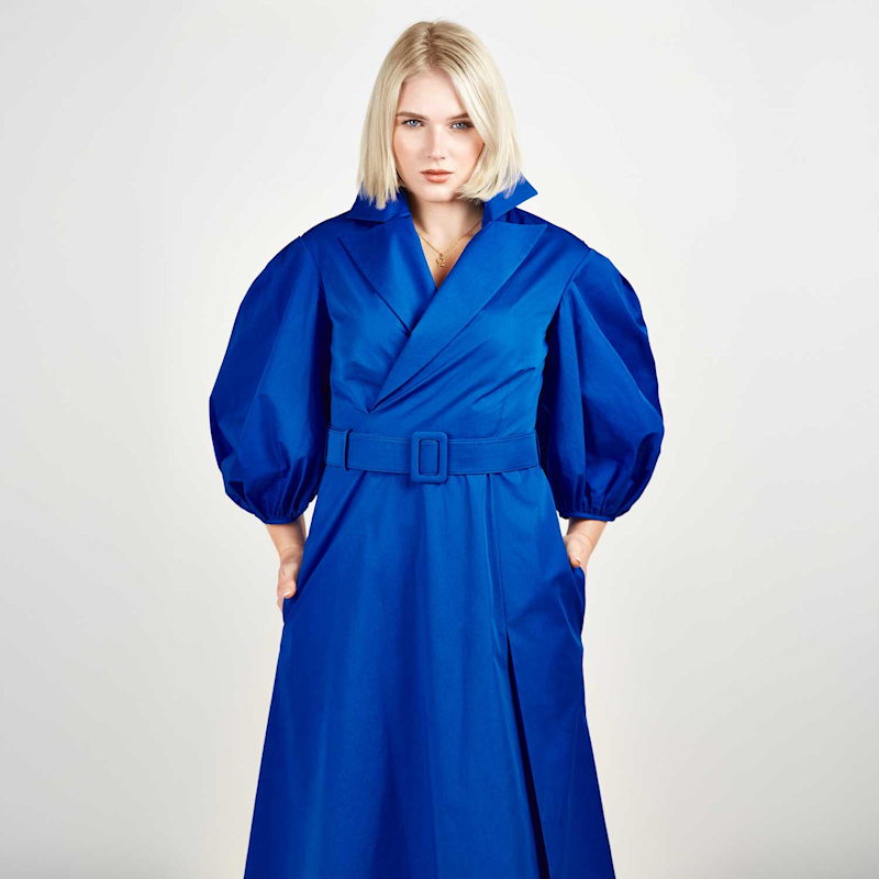 asymmetric midi dress zara Giti Empire Waist Asymmetric Dress – Ann Demeulemeester main image 0