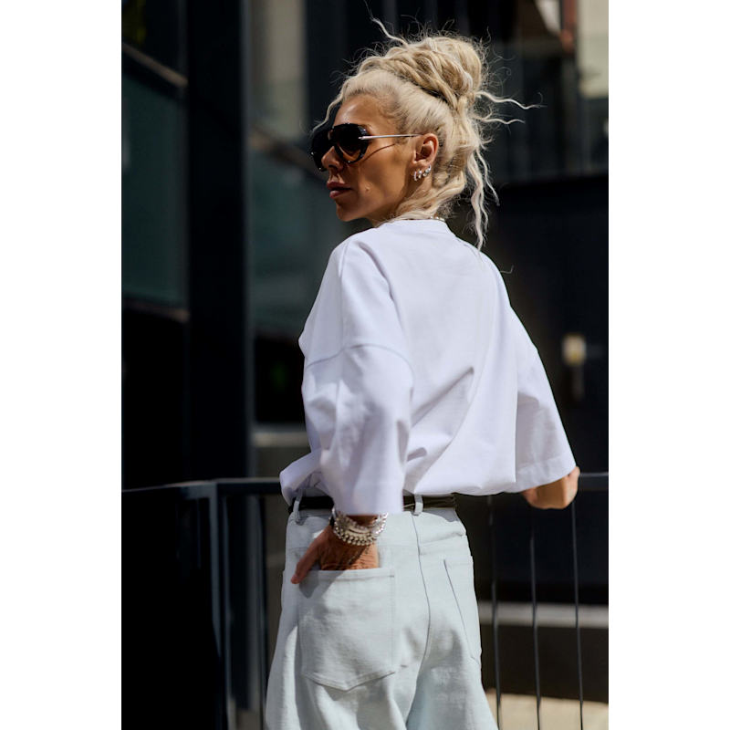 Thumbnail of Wide-Leg Denim Pants image
