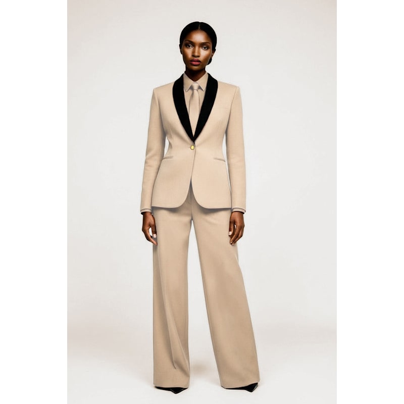 Thumbnail of Women’s Rebellious Stretch Blazer - Caramel Tan Brown image