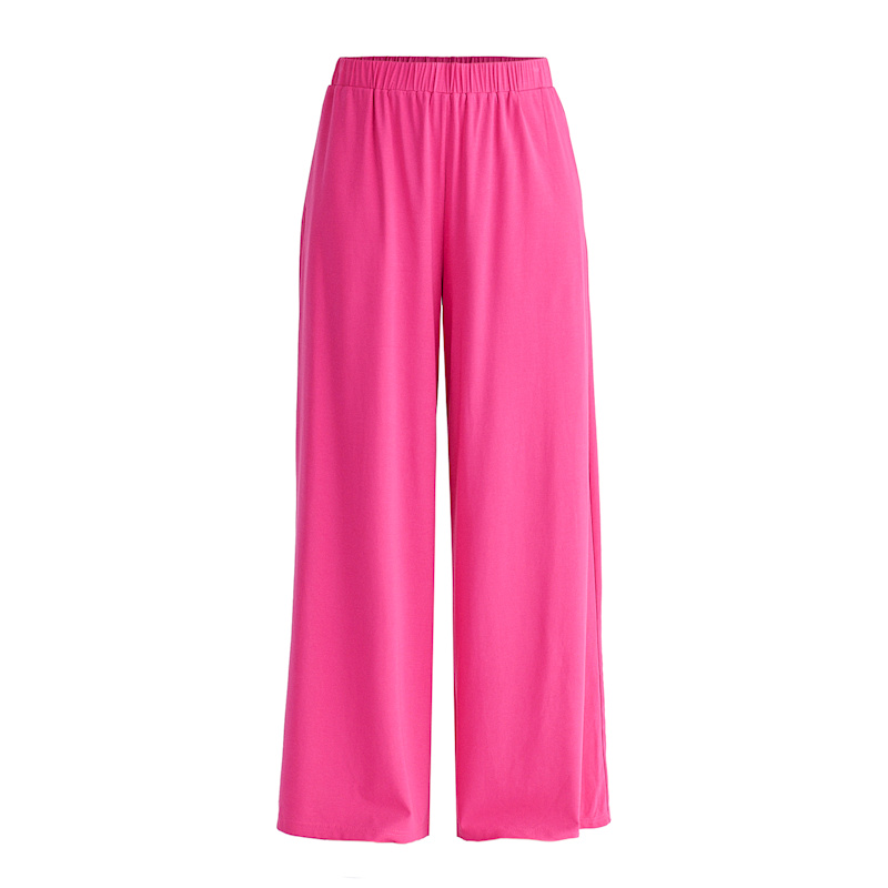 Thumbnail of Wide Leg Lyocell Jersey Trousers In Hot Pink image