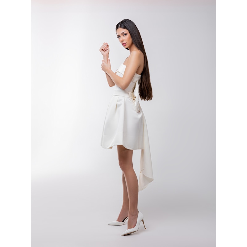 bibiy FLORENCE MINI DRESS ホワイト FLORENCE MINI DRESS/167cm/着用サイズF｜Bibiy.