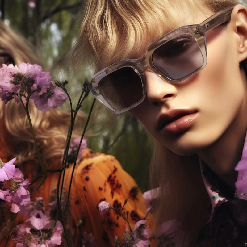 Thumbnail of Wildflower Limestone Square Sunglasses image