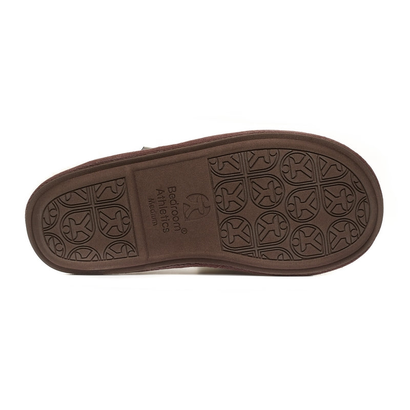 Thumbnail of William - Harris Tweed Sheepskin Lined Mule Slippers - Chocolate / Green Check image