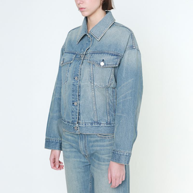 Thumbnail of Willow Cinchfit Slim Denim Jacket In Key West image