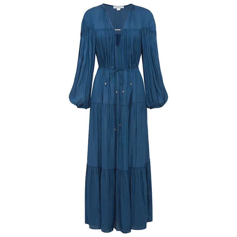 Thumbnail of Window Seat Tiered Maxi Dress - Blue image