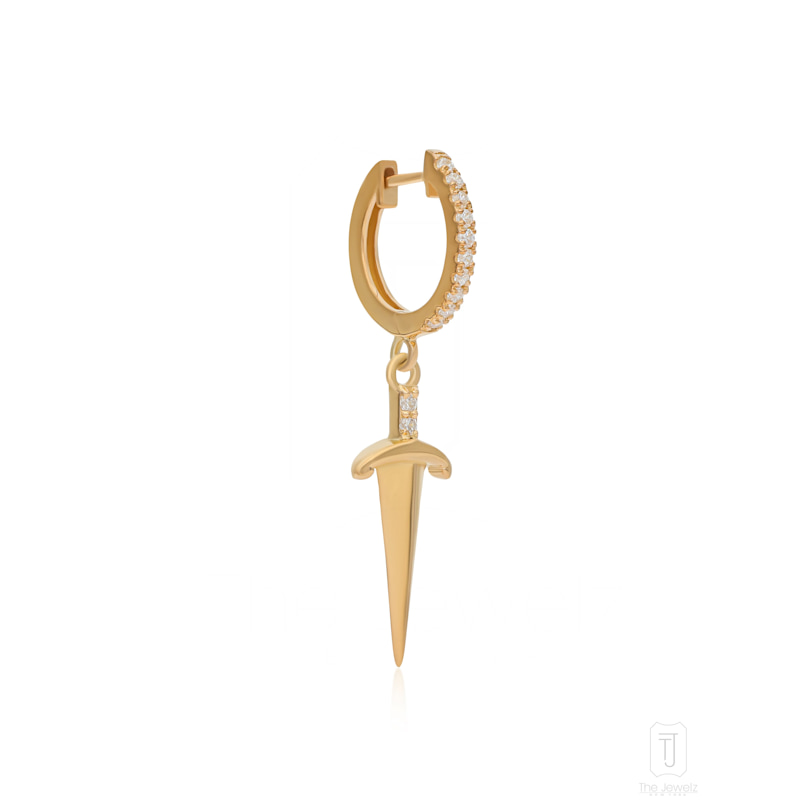 Thumbnail of Witch's Saber Silver Earrings Gifting image