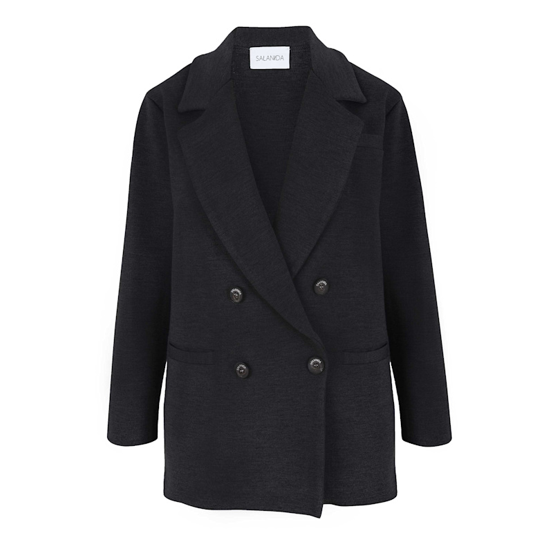 Thumbnail of Forza Knitted 100% Merino Blazer Black image