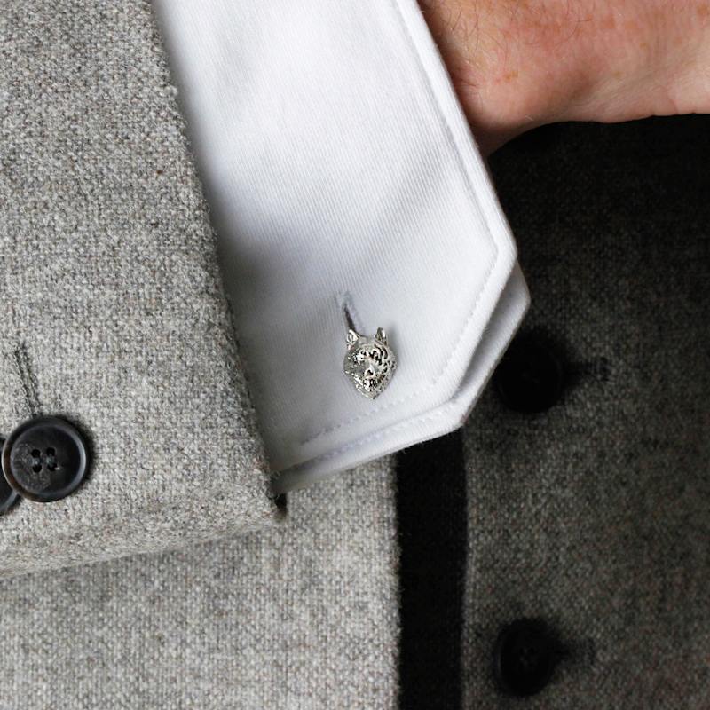 Thumbnail of Wolf Cufflinks – Silver image