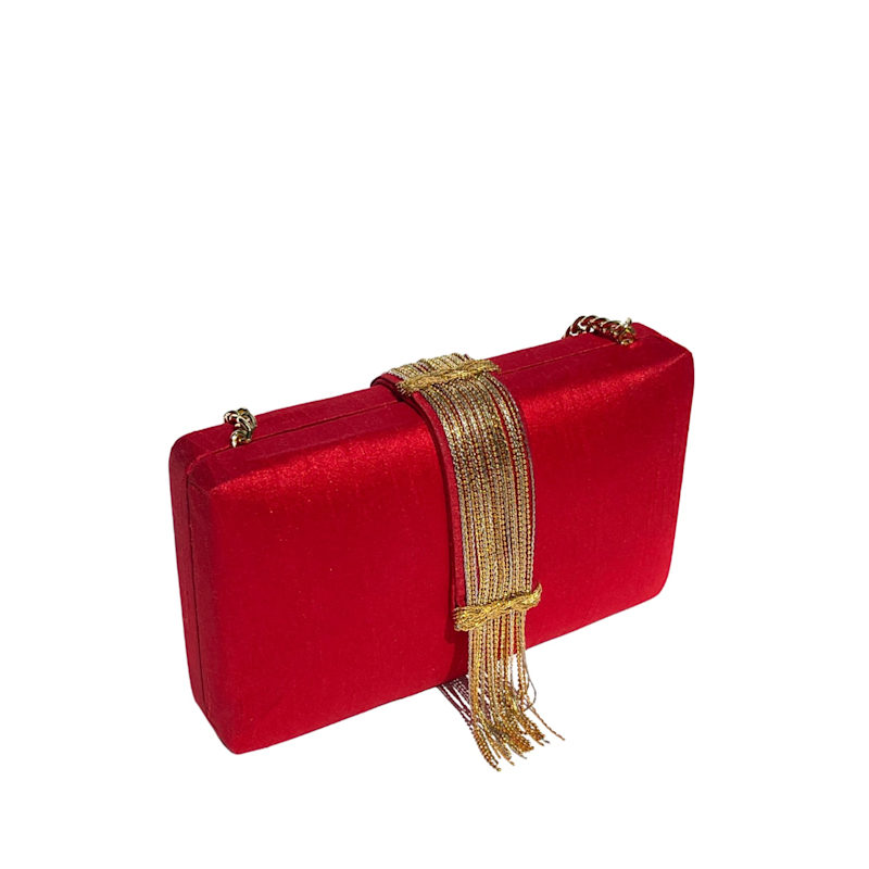 Thumbnail of Ruby Fringe Clutch image