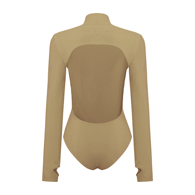 Thumbnail of Women High Neck Bodysuit - Covert Green image