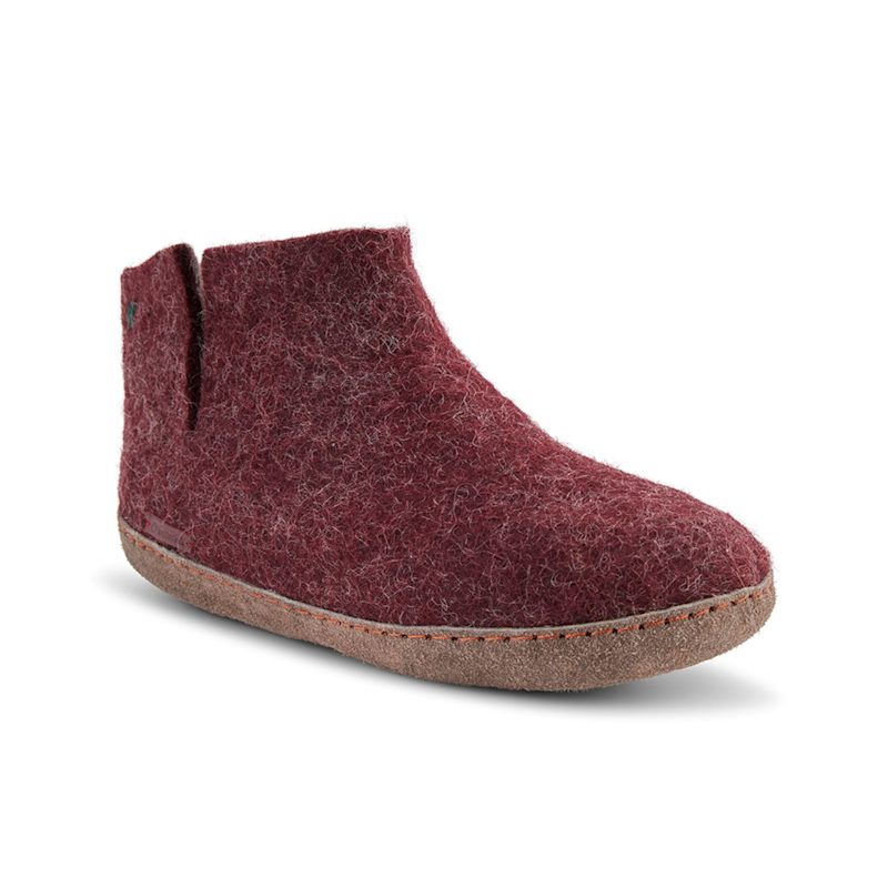 Thumbnail of Women's Classic Boot - Burgundy With Suede Sole image