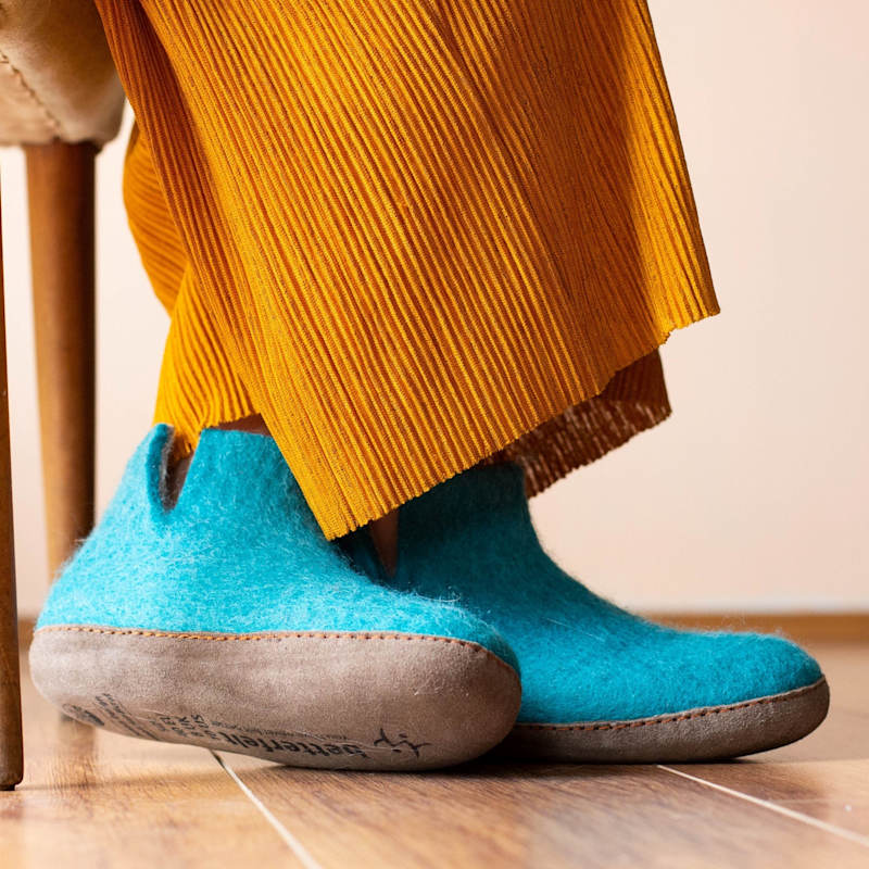 Thumbnail of Women's Classic Boot - Light Blue  With Suede Sole image