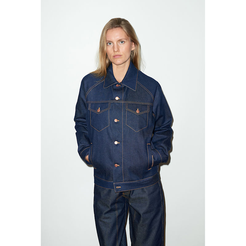 Thumbnail of Women's Denim Jacket In Indigo Selvedge image