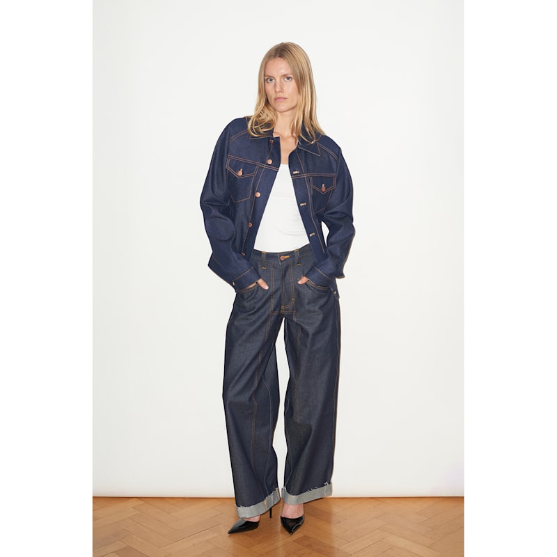 Thumbnail of Women's Denim Jacket In Indigo Selvedge image