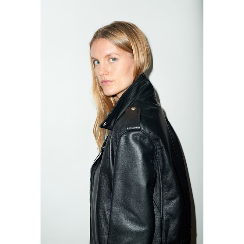 Thumbnail of Women's Leather Biker Jacket image