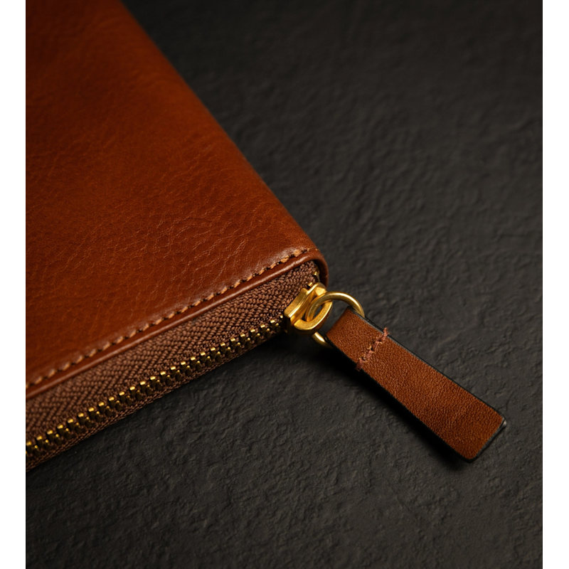 Thumbnail of Women’s Leather Continental Wallet - Excellent Women - Cognac Brown image