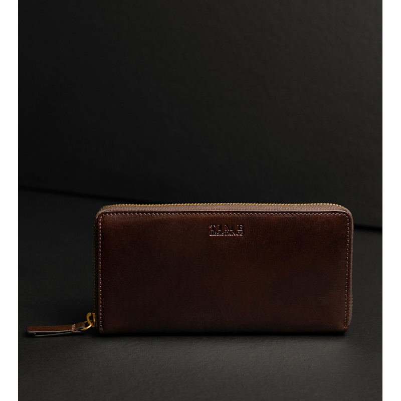 Thumbnail of Women's Leather Continental Wallet - Excellent Women - Brown image