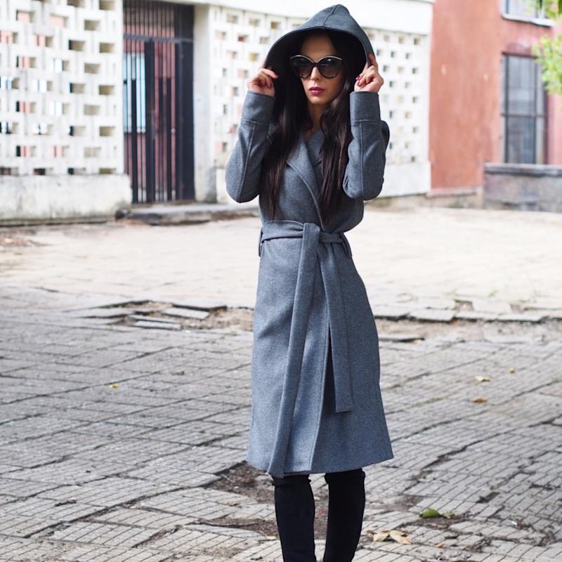 Bettina Longline Bettina Long Padded Coat In Recycled Fabric Black