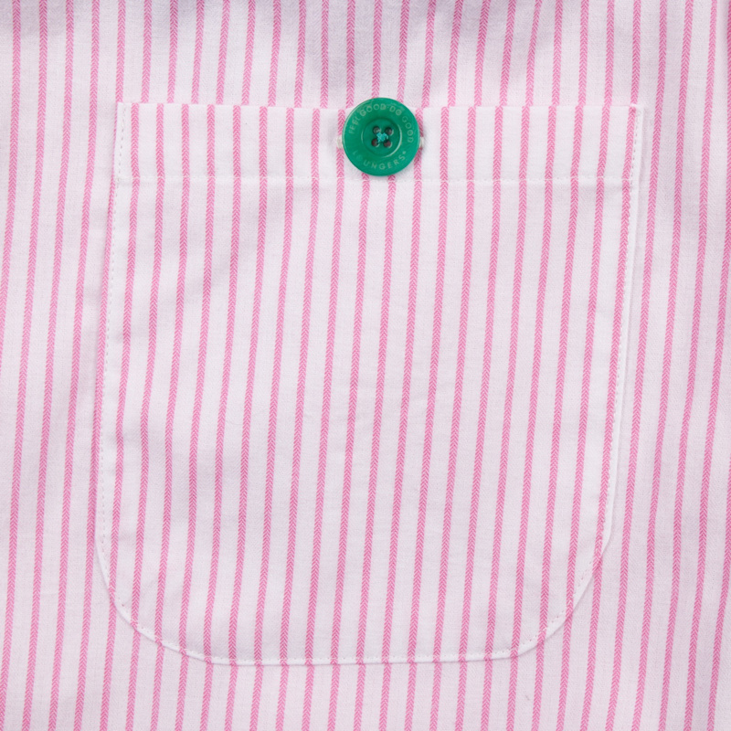 Thumbnail of Women's Soft, Breathable Organic Brushed Cotton Loungewear Trousers In Pink And White Stripes image