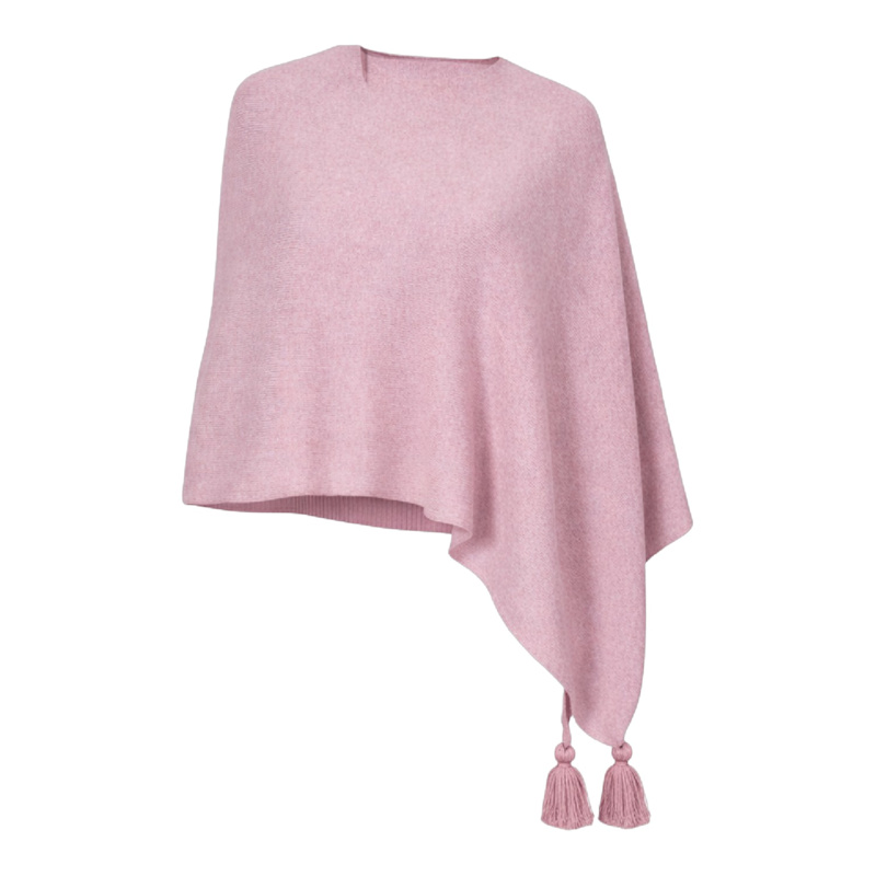 Thumbnail of Women’s Pure Cashmere Lightweight Poncho - Pink image