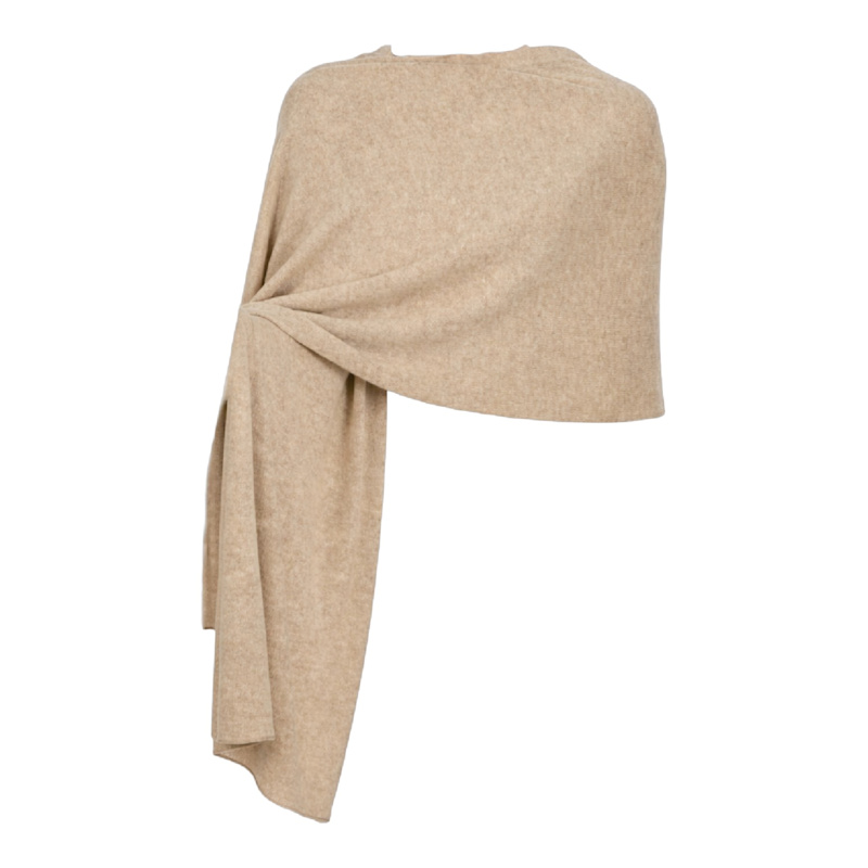 Thumbnail of Women’s Pure Cashmere Lightweight Shawl - Beige image