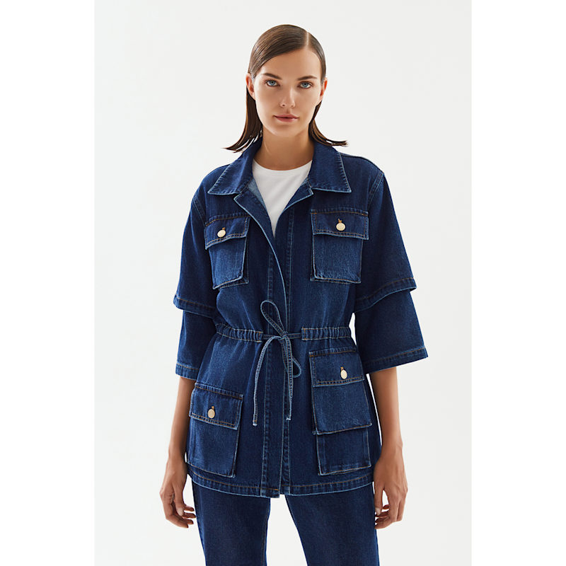 Women'S Short-Sleeve Denim Jacket | 2be4A | Wolf & Badger