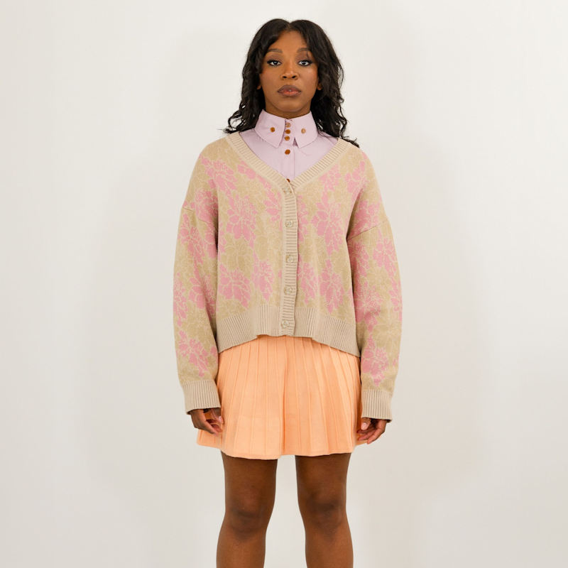 Rania Floral Knitted Cardigan