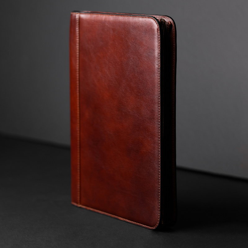 Thumbnail of Womens Leather Documents Folder Organizer - Candide - Brown image