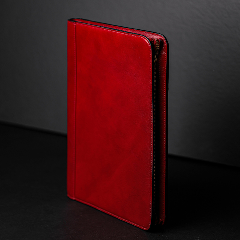 Thumbnail of Womens Leather Documents Folder Organizer - Candide - Red image