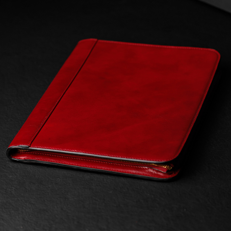 Thumbnail of Womens Leather Documents Folder Organizer - Candide - Red image