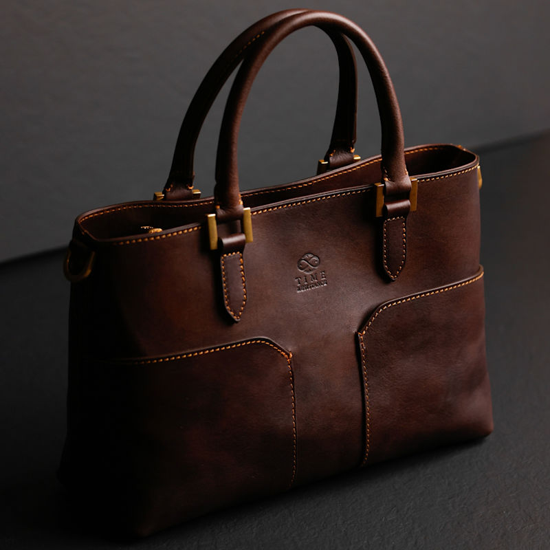 Thumbnail of Womens Leather Handbag Shoulder Bag Brown - Camilla image