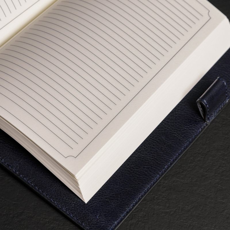 Thumbnail of Womens Leather Journal With Refillable  Notepad - The Diary Of A Nobody - Blue image