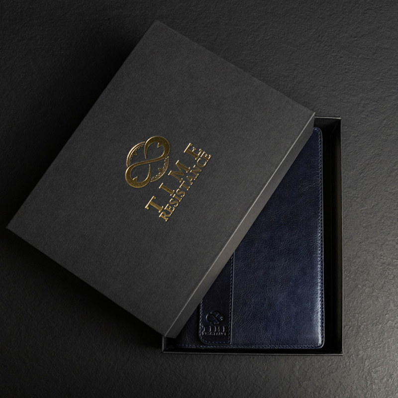 Thumbnail of Womens Leather Journal With Refillable  Notepad - The Diary Of A Nobody - Blue image