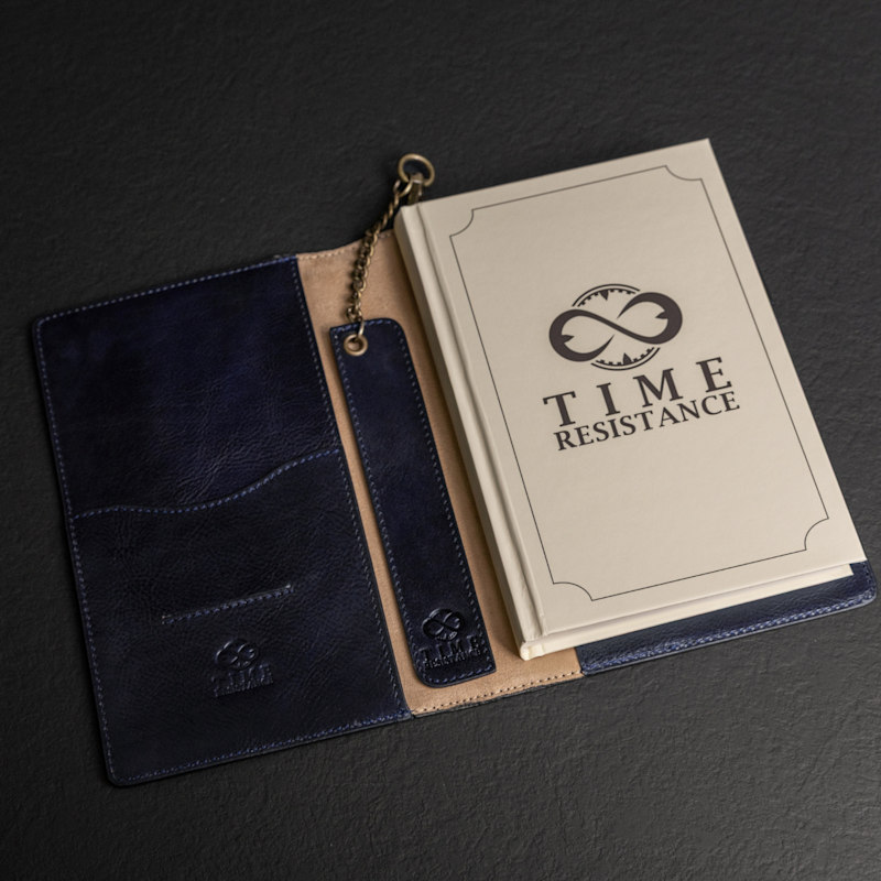 Thumbnail of Womens Leather Journal With Refillable  Notepad - The Diary Of A Nobody - Blue image