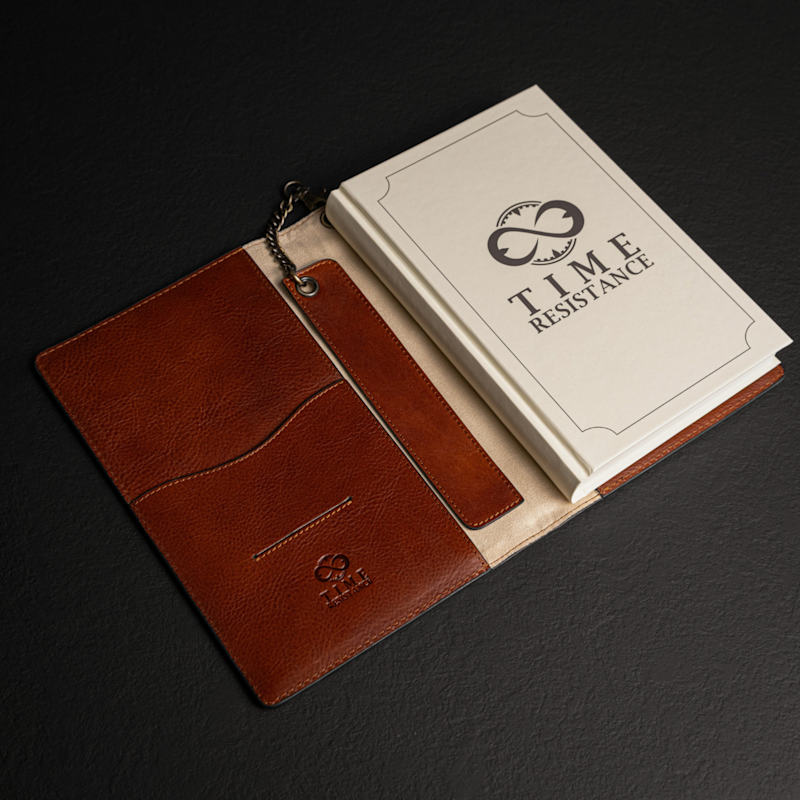 Thumbnail of Womens Leather Journal With Refillable Notepad - The Diary Of Nobody - Cognac Brown image