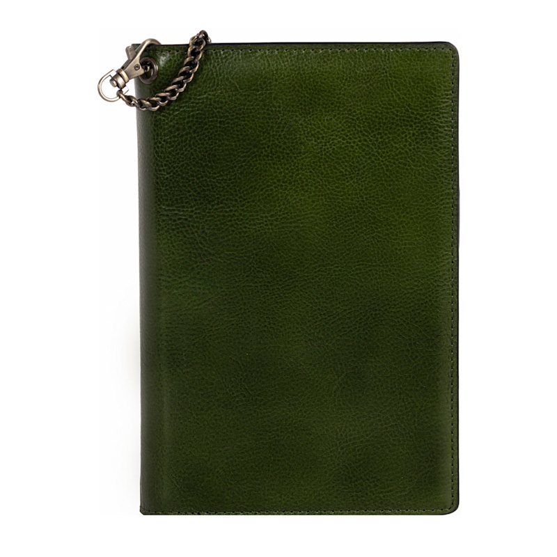 Thumbnail of Womens Leather Journal With Refillable Notepad - The Diary Of Nobody - Green image