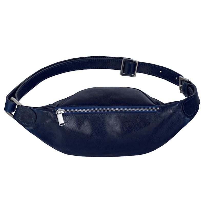 Thumbnail of Womens Leather Sling Bag Belly Bag In Blue - Independent People image