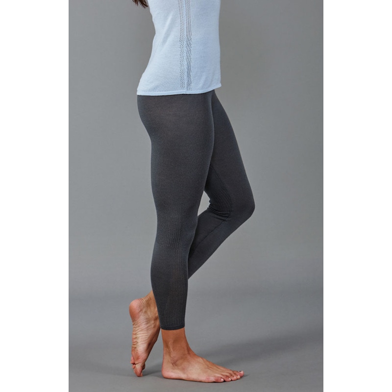 Thumbnail of Womens Midweight Merino Activewear Athena Thermal Leggings - Storm Grey image