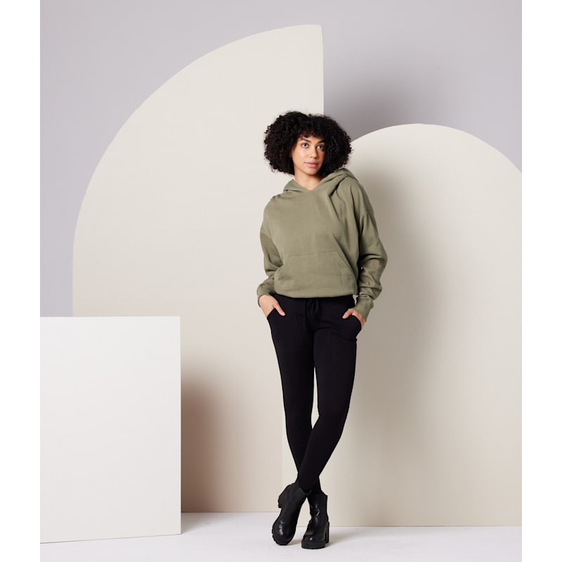 Thumbnail of Womens Relaxed Hoodie - Army image