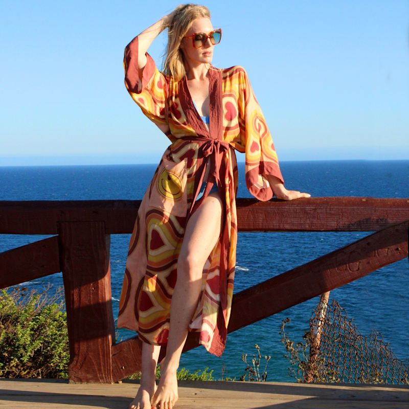 Thumbnail of Wonderlust Smiley Kimono image
