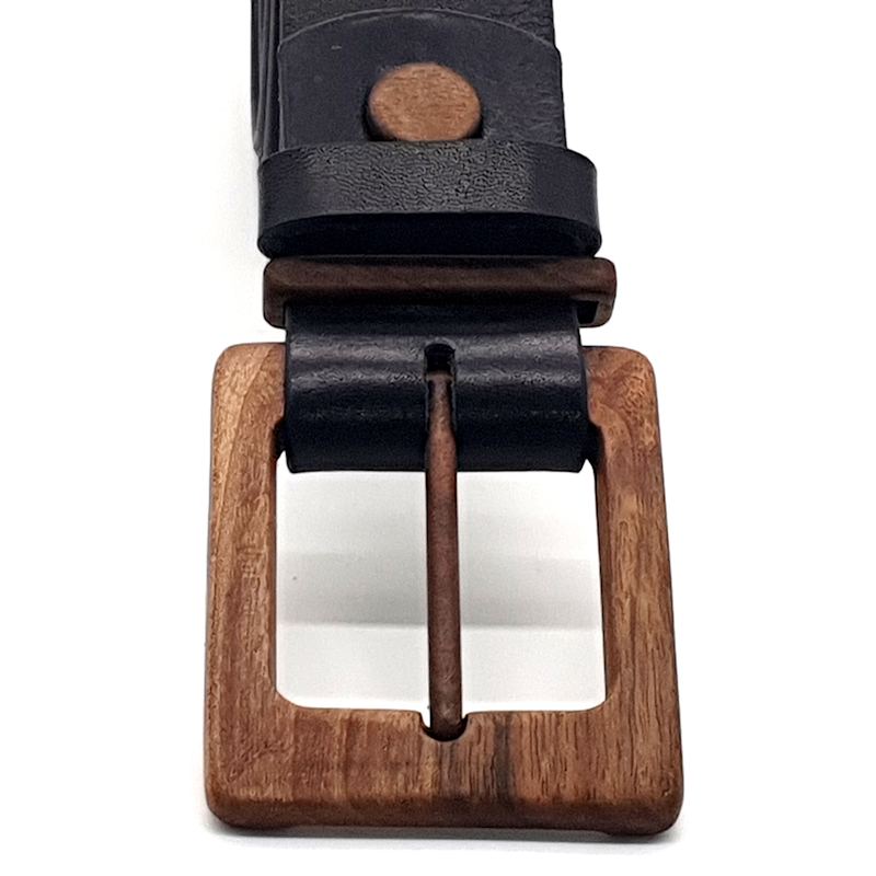 Wood Belt Banff Empathy 406 - Biodegradable Walnut Wood Black
