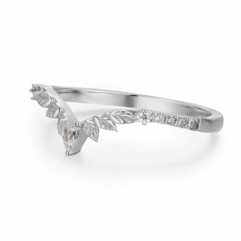 Thumbnail of Woodland Stacking Band Solid White Gold image
