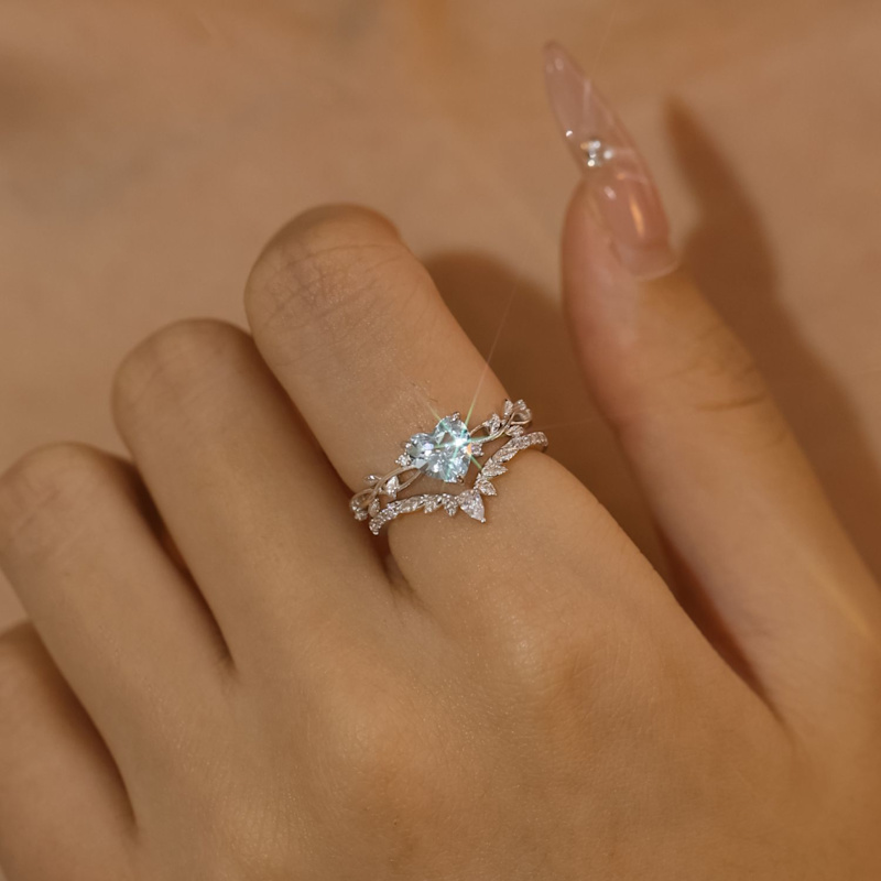 Thumbnail of Woodland Stacking Band Solid White Gold image