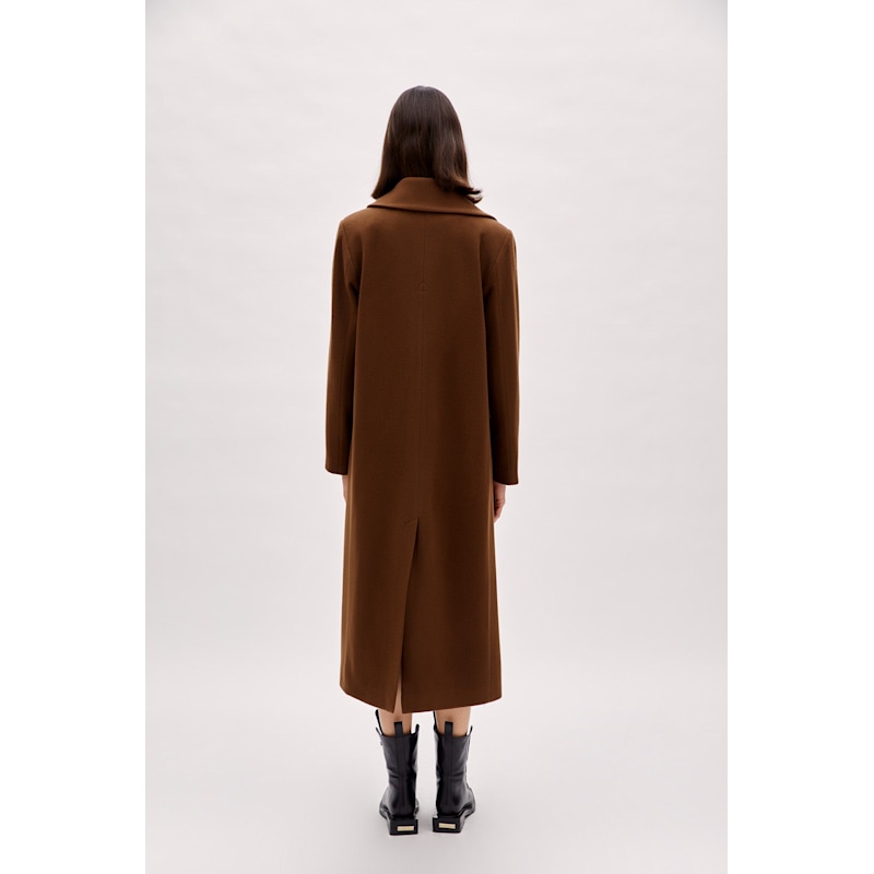 Wool Coat - Brown | PCFG | Wolf & Badger