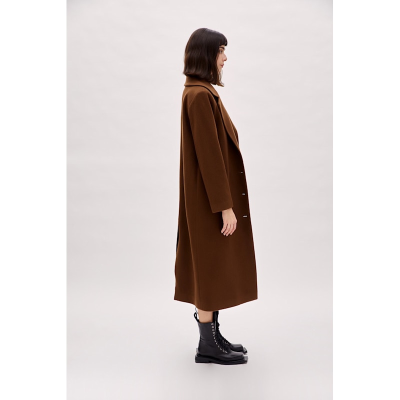 Wool Coat - Brown | PCFG | Wolf & Badger