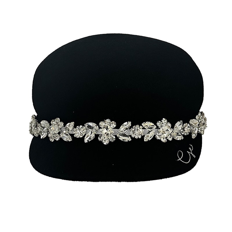 Thumbnail of Wool Crystal Embellished Sailor Boy Cap image