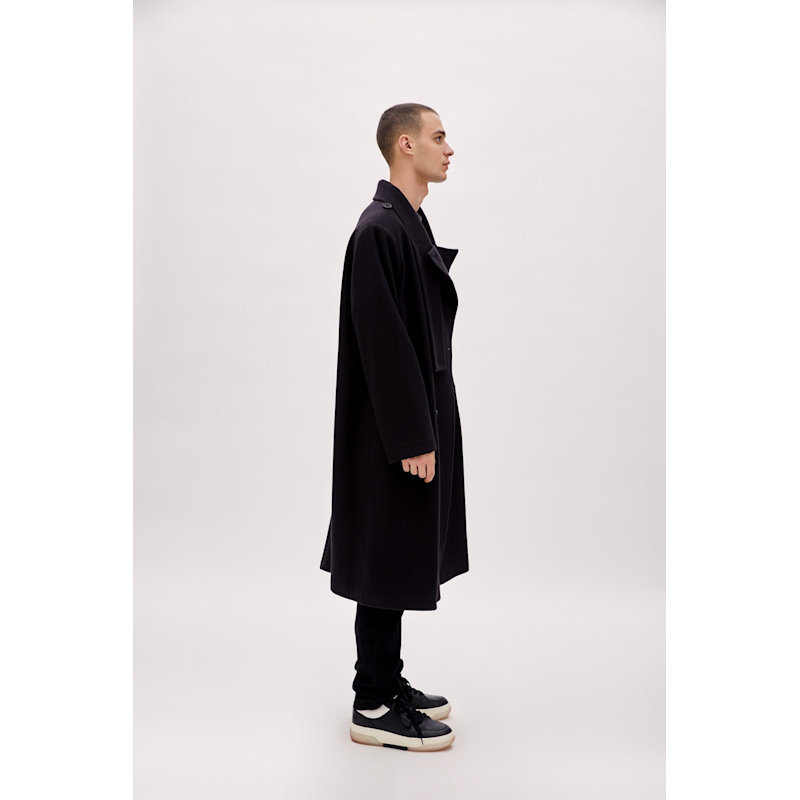 Thumbnail of Wool Long Coat - Black image