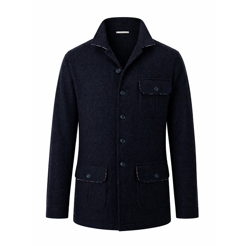 Thumbnail of Wool Safari Jacket - Navy image