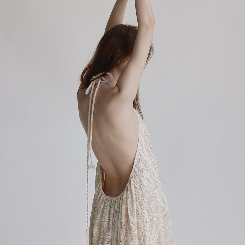beige open back dress Beige Open Back Maxi Dress  Groovy Mimi