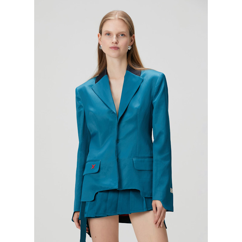 Thumbnail of Woven Jacket - Moroccan Blue image